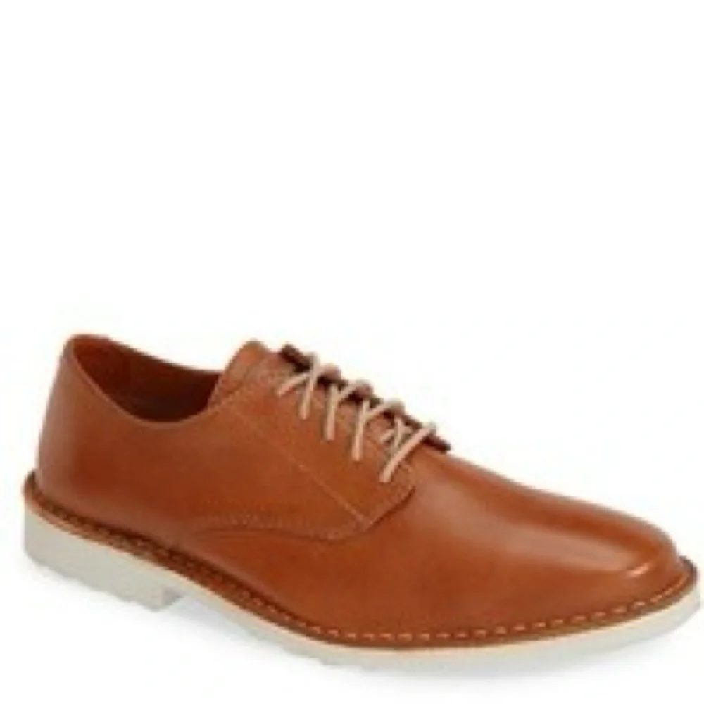 Tommy Bahama Tan Leather Gilford Oxford‎ Derby Shoes Sz. 10